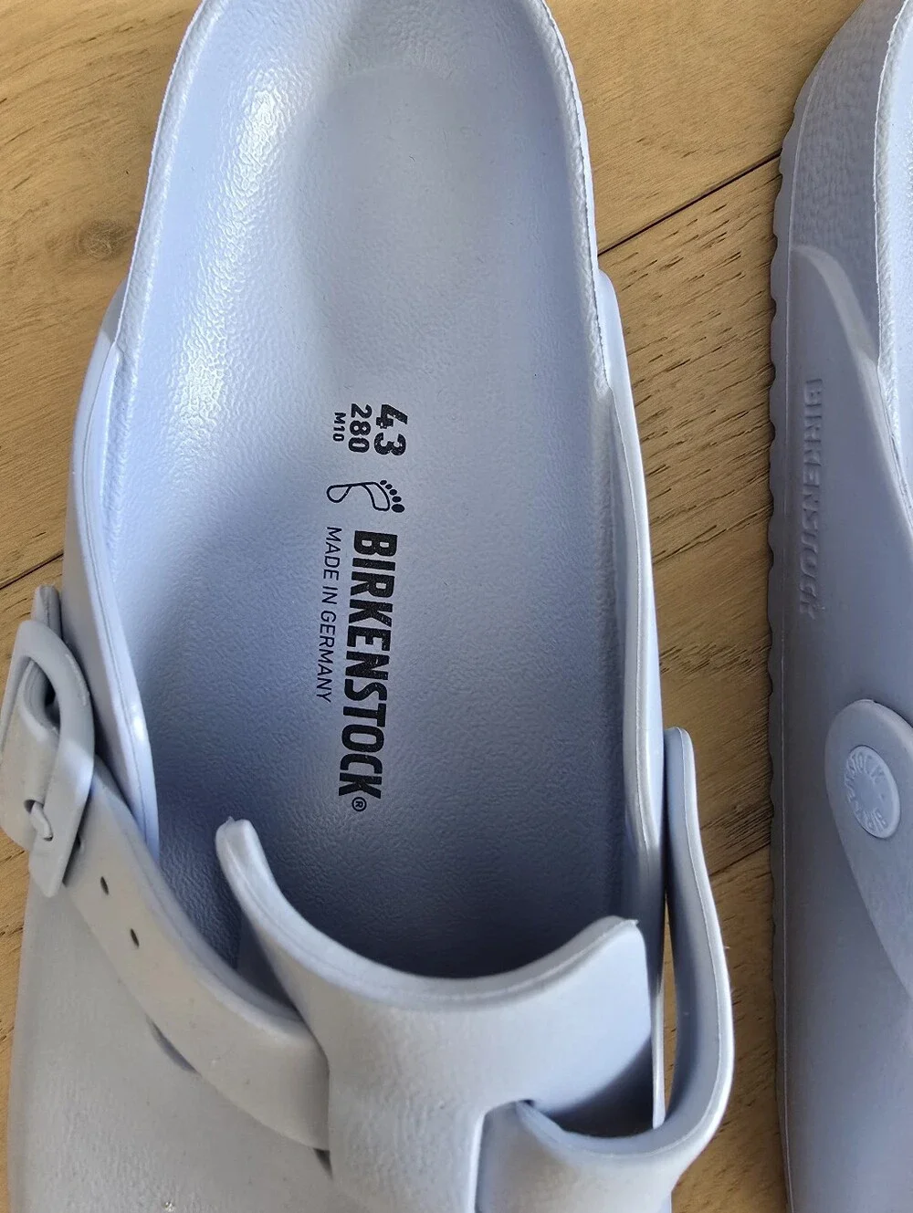New Birkenstock Boston EVA Slip-On Clog in Light Blue Size 43 Unisex Periwinkle